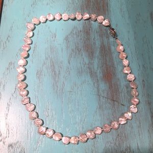 White Keshi Cultured Freshwater Pearl Necklace
